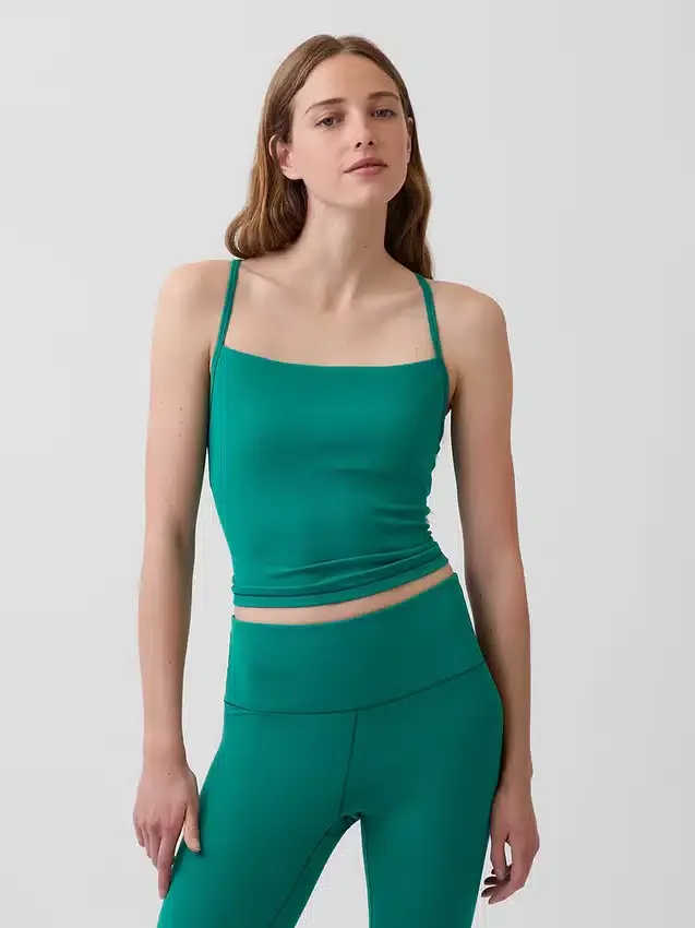 GapFit Pürüzsüz Racerback Kısa Tank Top