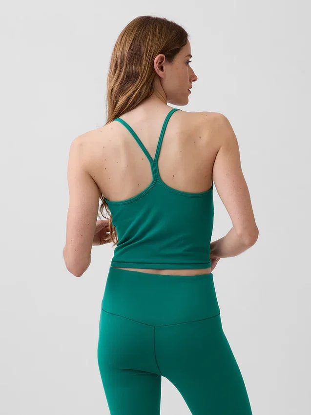 GapFit Pürüzsüz Racerback Kısa Tank Top