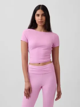 GapFit Smooth Çift Taraflı Sarma Kısa Üst