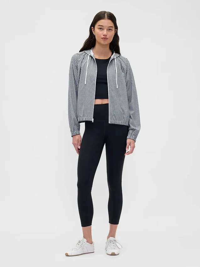 GapFit Tech Gingham Rüzgarlık