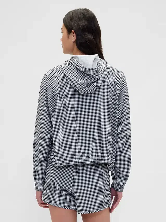 GapFit Tech Gingham Rüzgarlık