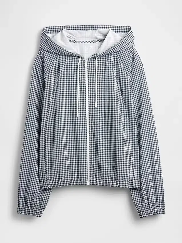 GapFit Tech Gingham Rüzgarlık