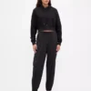 GapFit Tech Yüksek Bel Fermuarlı Paça Jogger Pantolon