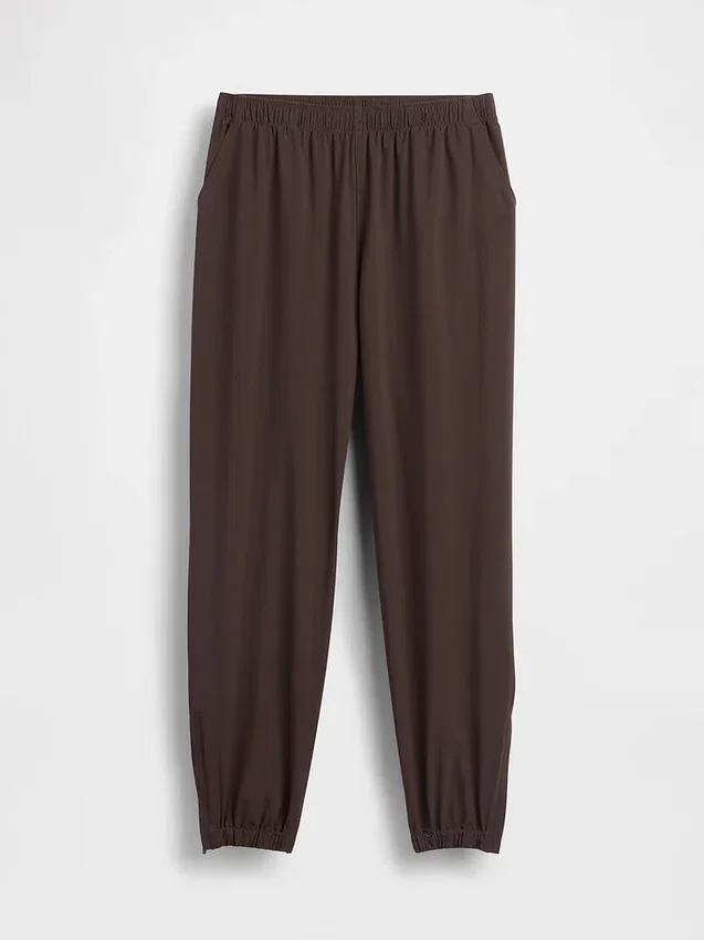 GapFit Tech Yüksek Bel Fermuarlı Paça Jogger Pantolon