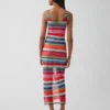 Gapstudio Happy Stripe Şeffaf Maxi Elbise