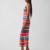 Gapstudio Happy Stripe Şeffaf Maxi Elbise