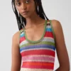 Gapstudio Happy Stripe Şeffaf Maxi Elbise