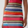 Gapstudio Happy Stripe Şeffaf Maxi Etek