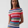 Gapstudio Happy Stripe Şeffaf Tişört