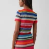 Gapstudio Happy Stripe Şeffaf Tişört