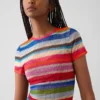 Gapstudio Happy Stripe Şeffaf Tişört