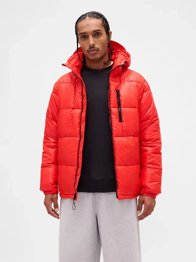 Geri Dönüştürülmüş Ağır Puffer Ceket