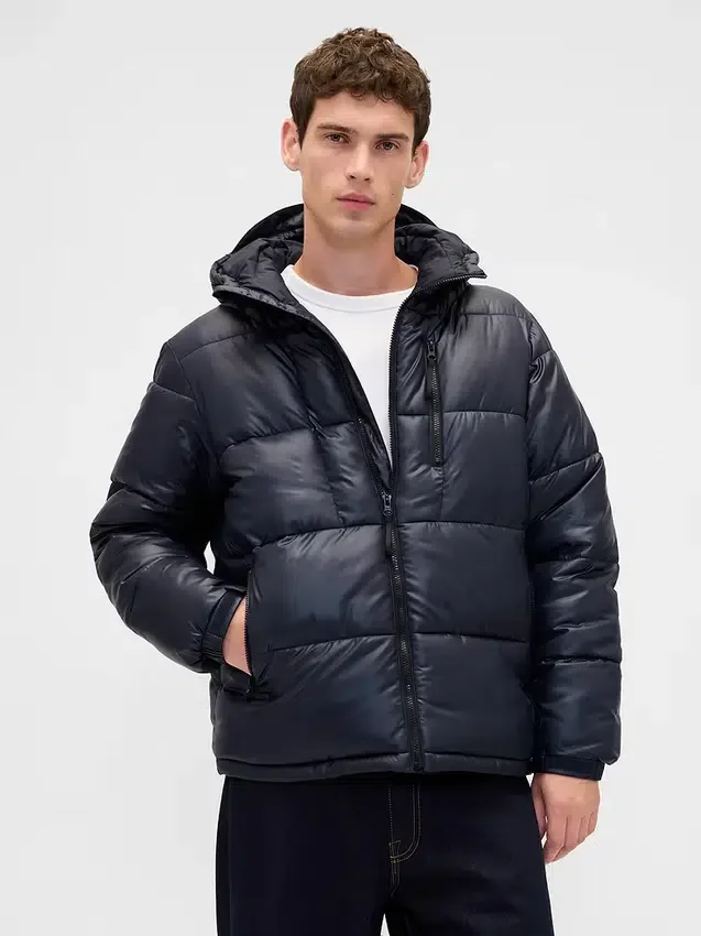 Geri Dönüştürülmüş Ağır Puffer Ceket