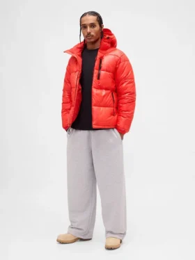 Geri Dönüştürülmüş Ağır Puffer Ceket