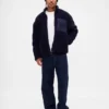 Geri Dönüştürülmüş Sherpa Oversized Logo Fermuarlı Ceket