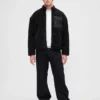 Geri Dönüştürülmüş Sherpa Oversized Logo Fermuarlı Ceket