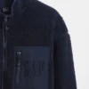 Geri Dönüştürülmüş Sherpa Oversized Logo Fermuarlı Ceket