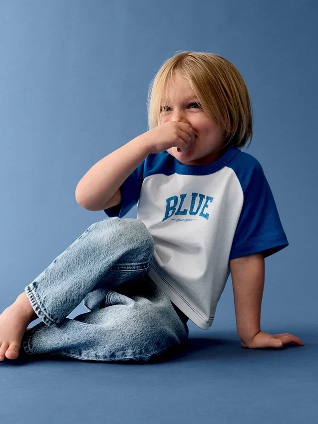 Get Blue Bebek & Yürümeye Başlayan Çocuk Raglan Tişört