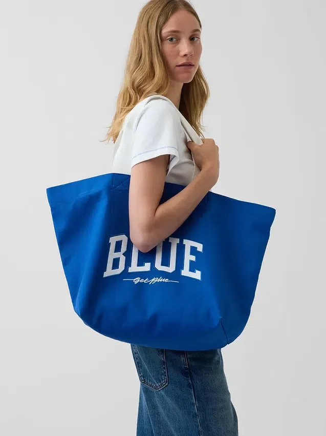 Get Blue Kanvas Tote Çanta