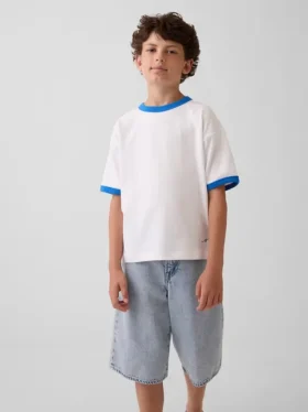 Get Blue Çocuk Gevşek Kesim Logo Tişört