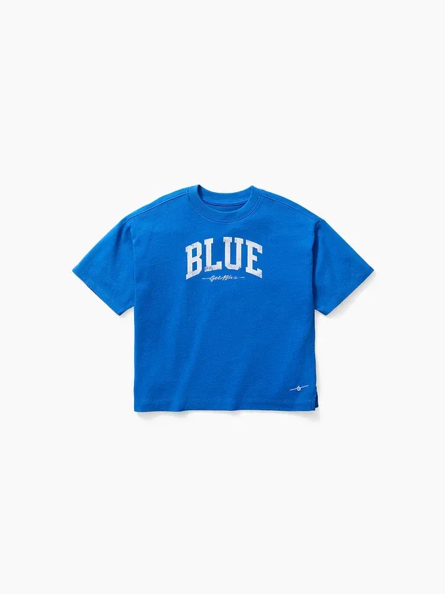 Get Blue Çocuk Gevşek Kesim Logo Tişört