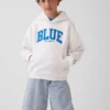 Get Blue Çocuk Vintagesoft Gevşek Kesim Kapüşonlu Sweatshirt