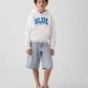 Get Blue Çocuk Vintagesoft Gevşek Kesim Kapüşonlu Sweatshirt