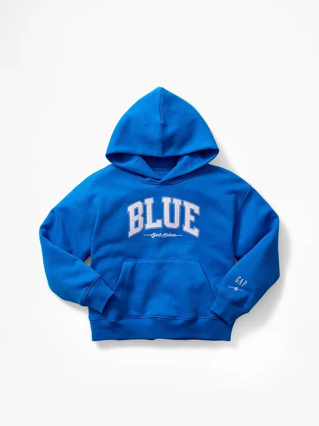 Get Blue Çocuk Vintagesoft Gevşek Kesim Kapüşonlu Sweatshirt