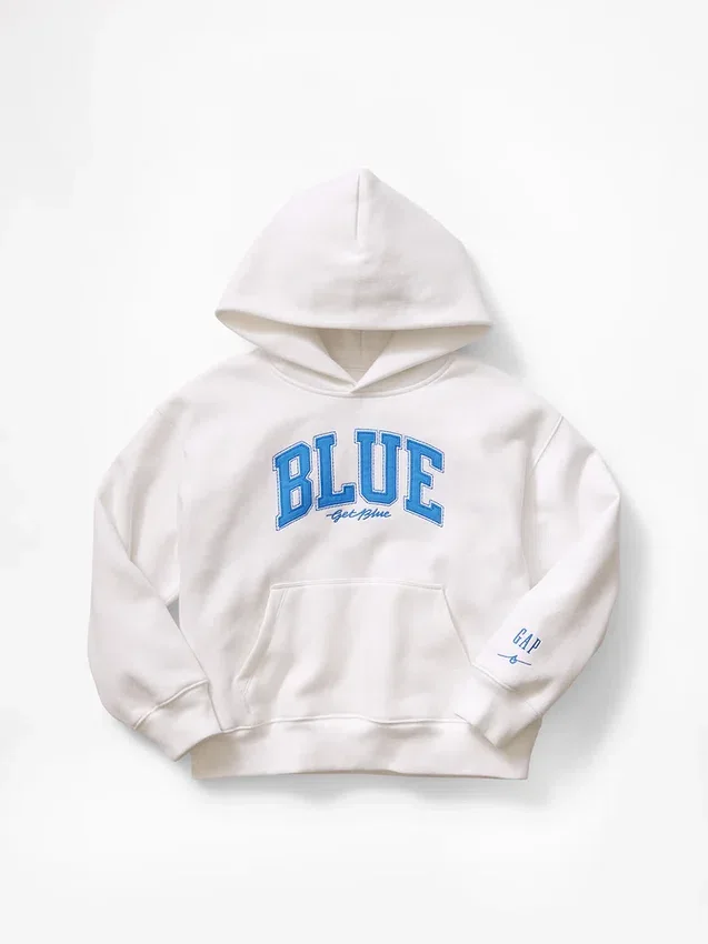 Get Blue Çocuk Vintagesoft Gevşek Kesim Kapüşonlu Sweatshirt