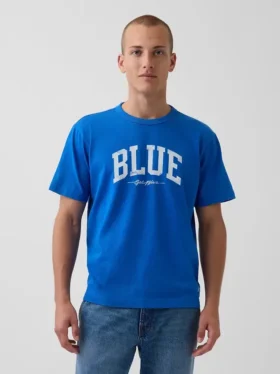 Get Blue Rahat Kesim Logolu Tişört