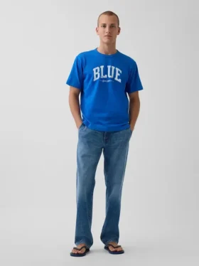 Get Blue Rahat Kesim Logolu Tişört