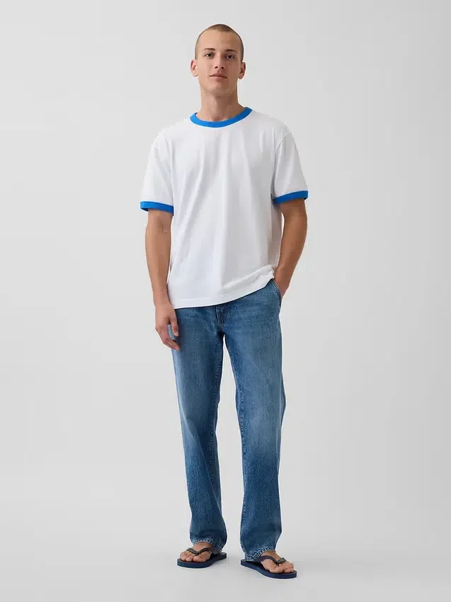 Get Blue Rahat Kesim Logolu Tişört