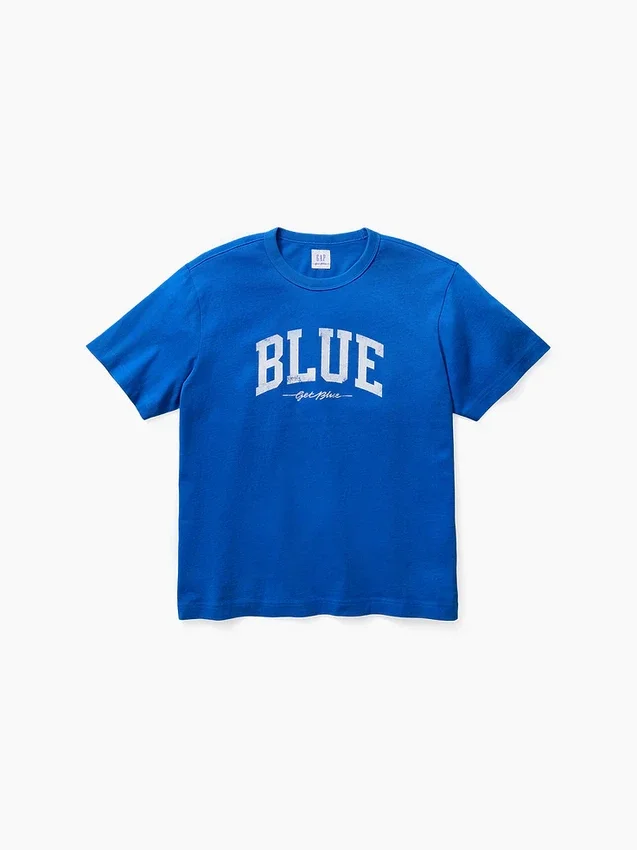 Get Blue Rahat Kesim Logolu Tişört