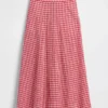 Gingham Maxi Etek
