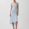 Gingham Midi Slip Elbise