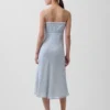 Gingham Midi Slip Elbise