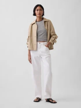 Gingham Pointelle Şeffaf Tank Top