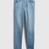 Gizli Düzleştirici Cepli Yüksek Bel Gerçek Skinny Jean'ler