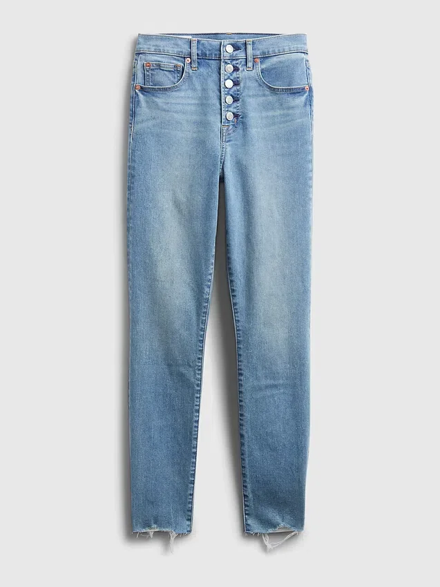 Gizli Düzleştirici Cepli Yüksek Bel Gerçek Skinny Jean'ler