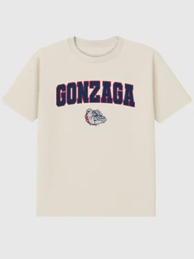 Gonzaga Üniversitesi Arch Logo Koyu Renkli Grafik Tişört