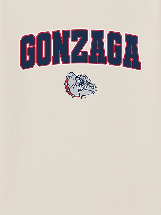 Gonzaga Üniversitesi Arch Logo Koyu Renkli Grafik Tişört