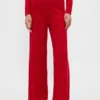 Hafif CashSoft Pointelle Kalp Desenli Pijama Pantolonları