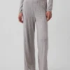 Hafif CashSoft Pointelle Kalp Desenli Pijama Pantolonları