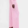 Hafif CashSoft Pointelle Kalp Desenli Pijama Pantolonları