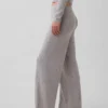 Hafif CashSoft Pointelle Kalp Desenli Pijama Pantolonları