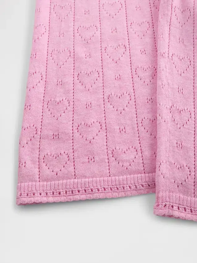 Hafif CashSoft Pointelle Kalp Desenli Pijama Pantolonları