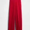 Hafif CashSoft Pointelle Kalp Desenli Pijama Pantolonları
