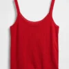 Hafif CashSoft Pointelle Kalp Desenli Pijama Tank Top