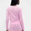 Hafif CashSoft Pointelle Kalpli Pijama Üst Giyim