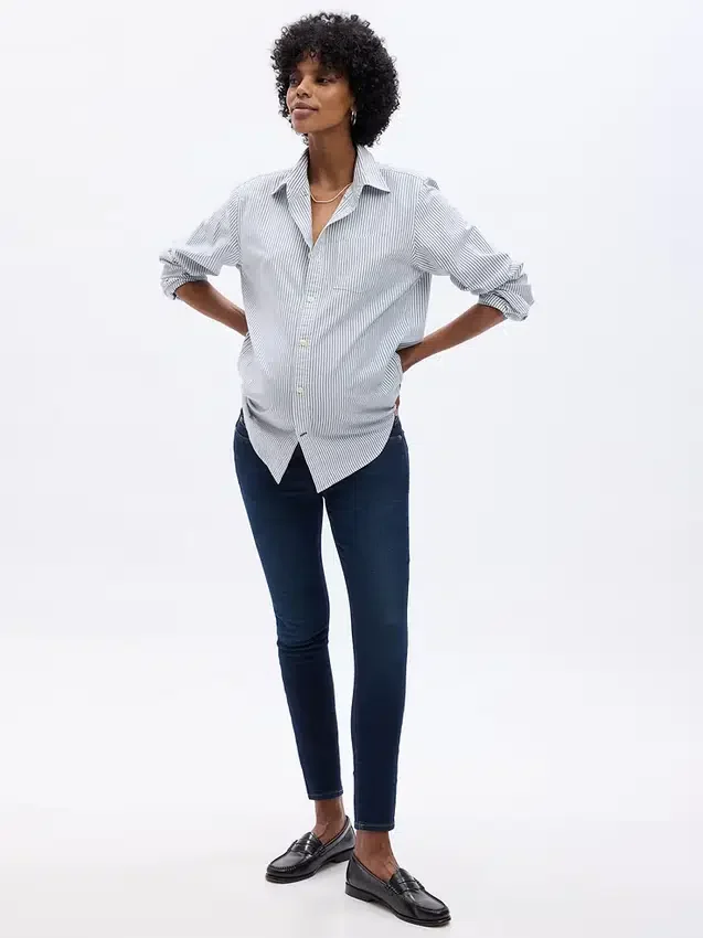 Hamile Giyim Full Panel Gerçek Skinny Jean'ler